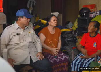 Prabowo Gercep Jenguk Korban Banjir Bali Usai dari Qatar