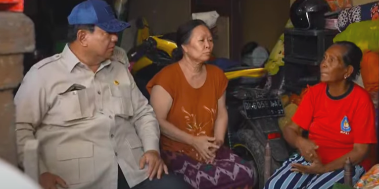 Prabowo Gercep Jenguk Korban Banjir Bali Usai dari Qatar