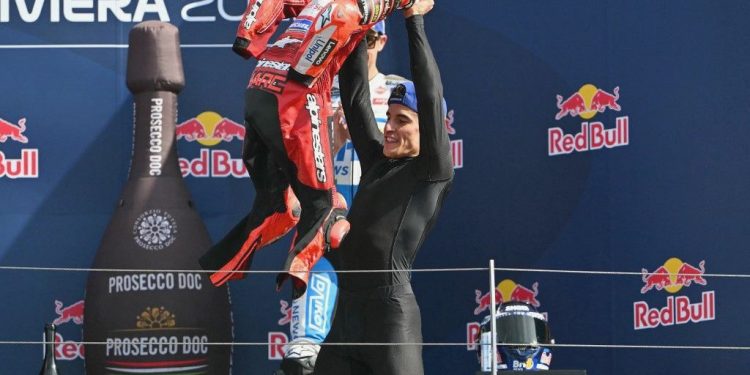 Marquez Rayakan Kemenangan MotoGP San Marino dengan Selebrasi Messi!