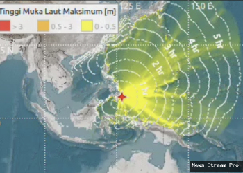 Gempa Filipina M 7,4: Tsunami Minor Terjang Talaud, Sulawesi Utara