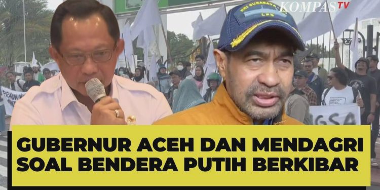 Jawab Mendagri Tito dan Gubernur Aceh Muzakir Manaf soal bendera putih berkibar di tengah bencana