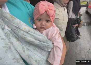 Potret Aminah, anak angkat Dhani di gender reveal party Alyssa Daguise