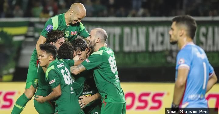 Persebaya hajar Persijap 4-0, akhiri 5 kali hasil imbang