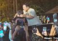 Pelukan Prabowo untuk anak-anak di pengungsian Tapsel usai rayakan Tahun Baru