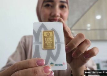 Harga emas Antam hari ini naik Rp 22.000 jadi Rp 2.453.000 per gram, Jumat (12/12)
