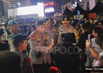 Kapolri pantau perayaan malam tahun baru di Bundaran HI