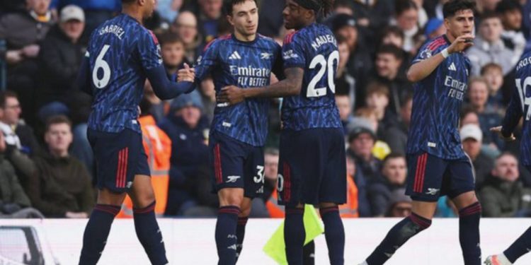 Pesta gol di kandang Leeds United, Arsenal unggul 7 poin Liga Inggris