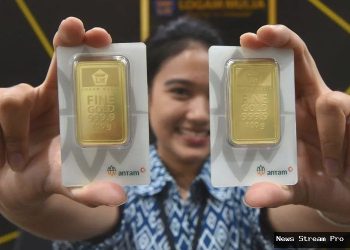 Harga Emas Antam Bekilau, Naik Rp 114.000 per Gram dalam Sepekan
