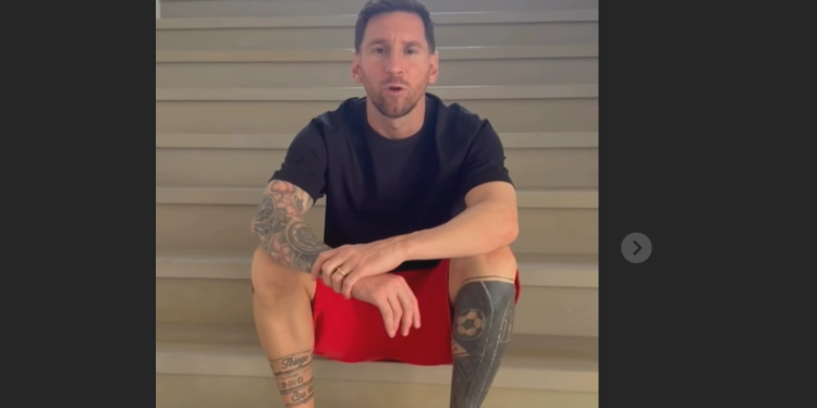 Lionel Messi cedera, aksinya minta maaf kepada fan jadi viral