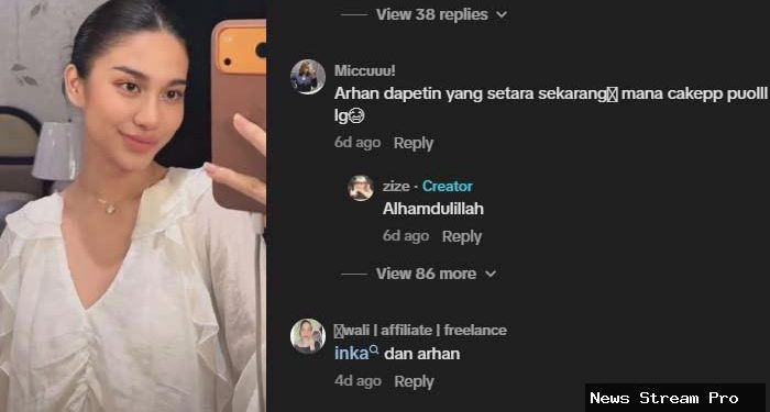 Sosok Inka selebgram disebut pacar baru Pratama Arhan, Azizah Salsha beri dukungan: Alhamdulillah