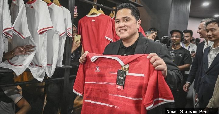 Komentar Erick Thohir soal jersey baru Timnas Indonesia