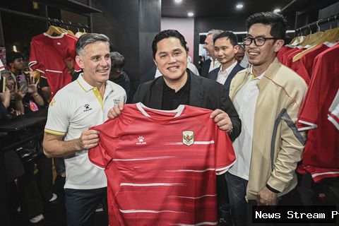 Foto: Jelang FIFA series, Timnas Indonesia perkenalkan jersey terbaru