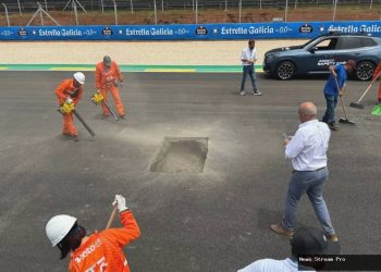 Lubang besar di lintasan bikin MotoGP Brasil tak terlupakan