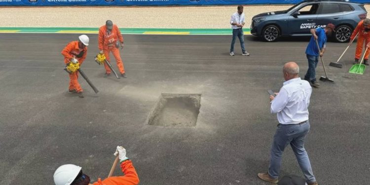 Lubang besar di lintasan bikin MotoGP Brasil tak terlupakan