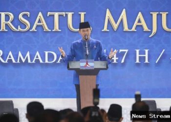 AHY ungkap isi pertemuan Prabowo, Jokowi, dan SBY bahas dampak Timur Tengah