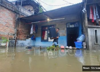 Banjir Jakarta meluas hingga 148 RT