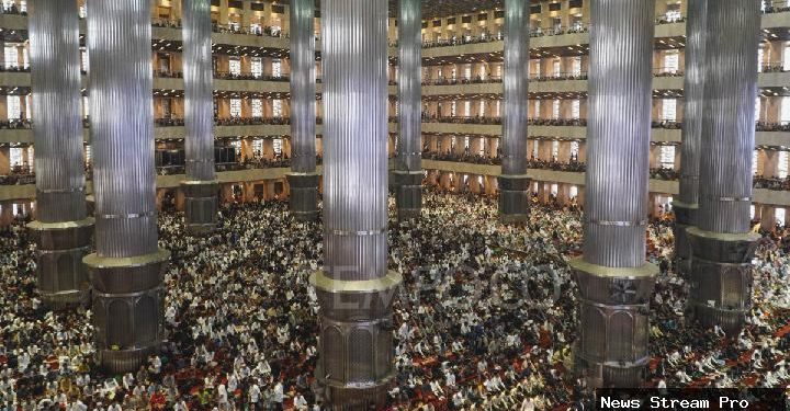 Jemaah salat Id di Istiqlal diperkirakan tembus 500 ribu