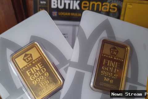 Harga emas Antam turun Rp 24.000, jadi Rp 2.997.000 per gram