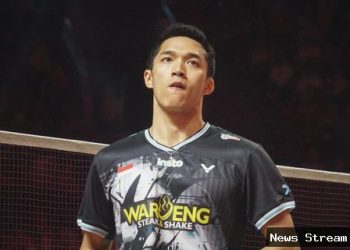 Foto: Kandas di final, Jonatan Christie jadi runner up Indonesia Open 2026